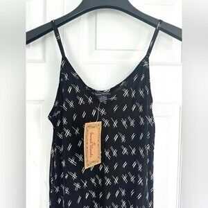 NWT Sacred Threads Maxi Dress Summer Boho Vintage 90’s Size S/M Black White